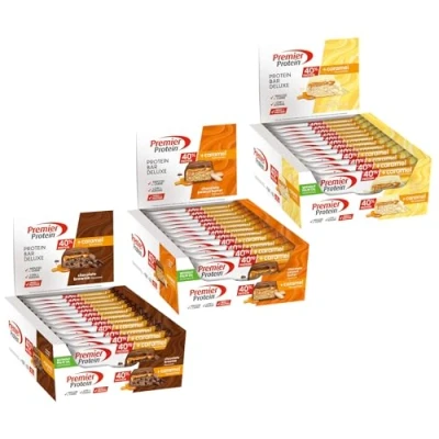 Abbildung von Premier Protein Deluxe Bundle Chocolate Brownie (12x50g) + Peanut Butter White Vanilla