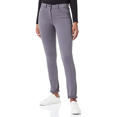 Abbildung von TOM TAILOR Damen 1021692 Alexa Slim Hose, 15417 Evident Anthracite, 32W / 32L