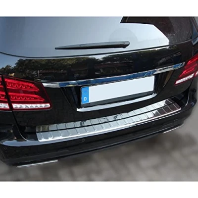 Abbildung von RECAMBO Ladekantenschutz für MERCEDES E KLASSE S212 T MODELL Stoßstangenschutz, V2A rostfrei, Exklusive Optik, praktischer Schutz &amp; perfekte Passform