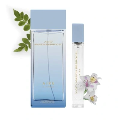 Abbildung von VICKY MARTÍN BERROCAL SET Eau de Toilette AIRE 100 ml + EDT 20 Damenduft Zitrus und langanhaltender blumiger Duft grüner Apfel, Blumen, Bernstein, Moschus