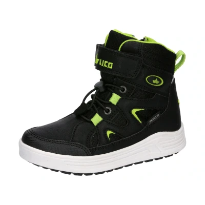 Abbildung von LICO Camillo VS Snowboot/Winterstiefel für Kinder, Größe: 30, Schwarz lemon Nylon