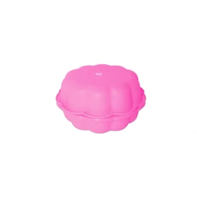 Abbildung von Ondis24 Wassermuschel Sandmuschel Sandkasten aus Kunststoff Blumendesign (pink, 2 teilig)