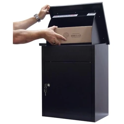 Abbildung von Phoenix Paketbriefkasten Paket Box PB0581BK Schlüsselschloss