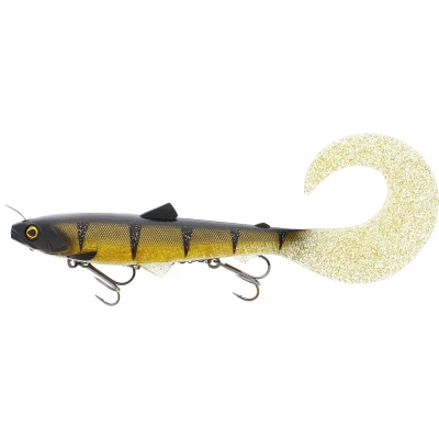Abbildung von Westin Bullteez Curltail Inline 33cm (230g) Sinking Softbait Cola Perch Gummifisch