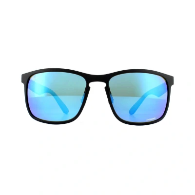 Abbildung von Ray Ban Herren RB4264 Chromance Sonnenbrille, Schwarz (Matte Black/Blueflashpolar), 58