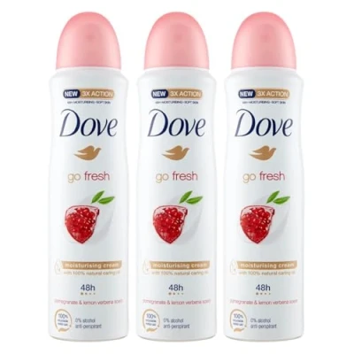 Abbildung von 6 er Pack Dove Deospray Anti Transpirant go fresh Granatapfelduft Deodorant Deo x 150 ml