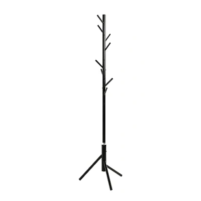 Abbildung von HAKU Möbel Garderobenständer schwarz, Metall Maße: H 173 cm x Ø 48 cm, Style: Traditional