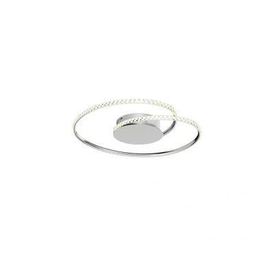 Abbildung von Lindby LED Deckenleuchte Joline, Leuchtmittel fest verbaut, warmweiß, Modern, Metall, Kristall, chrom, klar, inkl. Leuchtmittel, Lampe