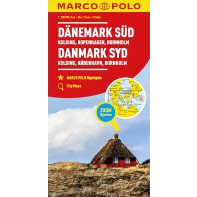 Abbildung von MARCO POLO Regionalkarte Dänemark Süd 1:200.000: Kolding, Kopenhagen, Bornholm