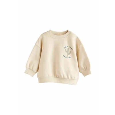 Abbildung von Next Regular FIT SET Sweatshirt für Kinder, Größe: 56, Neutral stripe