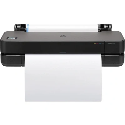 Abbildung von HP DesignJet T230 Großformatdrucker, 24 Zoll, bis zu A1, mobiles Drucken, Wi Fi, Gigabit Ethernet, Hi Speed USB 2.0, 1 Jahr Garantie (5HB07A), Schwarz