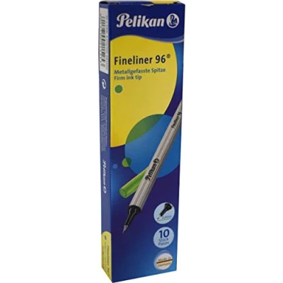 Abbildung von Pelikan 943209 Fineliner 96® Hellgrün, 10 Stück in Schachtel