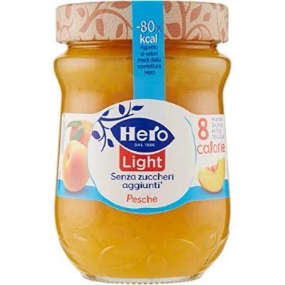 Abbildung von Hero Light Pesche Konfitüre Leichte Brotaufstriche Pfirsiche Italien 280 g