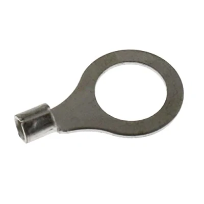 Abbildung von Lumonic 25x Quetschkabelschuhe blank 4 6mm² I RIngkabelschuhe M12 unisoliert Kabelschuhe M12, Rohrkabelschuh 4mm2 6mm2 Ringösen, Quetschverbinder