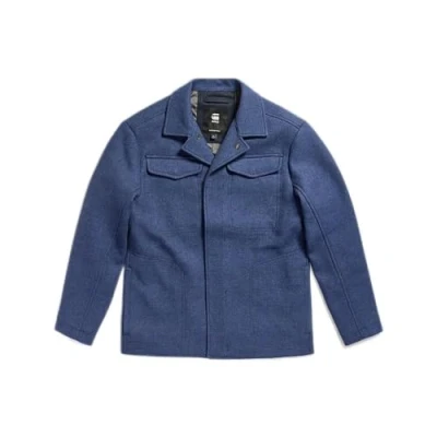 Abbildung von G STAR RAW Herren Chore Wool Jacke, Blau (rank blue D24746 D445 868), M