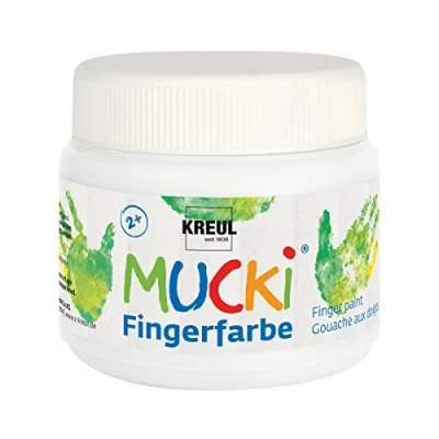 Abbildung von Kreul Bastelfarbe Mucki Fingerfarbe weiß 150 ml
