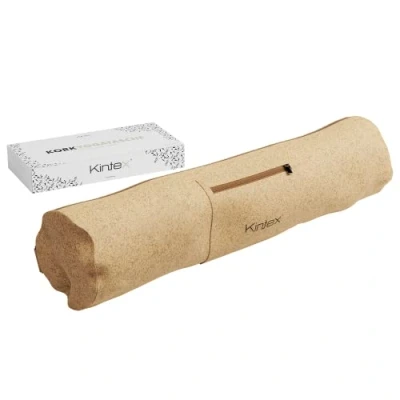 Abbildung von Kintex Kork Yogatasche mit Tragegurt, 70 cm, Tragetasche für Yogamatten und Yogazubehör, Sporttasche Reißverschluss, Pilates, Gymnastik, leicht robust