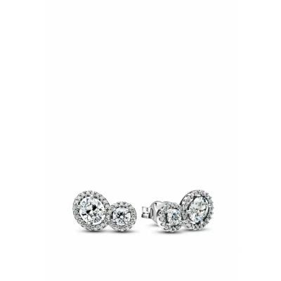 Abbildung von Pandora Damen Ohrringe Silber/Transparent 293774C01