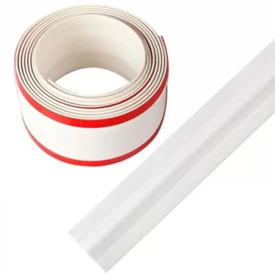 Abbildung von PVC Boden Kabelbrücke Kabelabdeckung Selbstklebend Kabelschutz Fussboden Kabelkanal Kabelgriffleiste Kabelschlauch(Color : Weiß, S 2m)