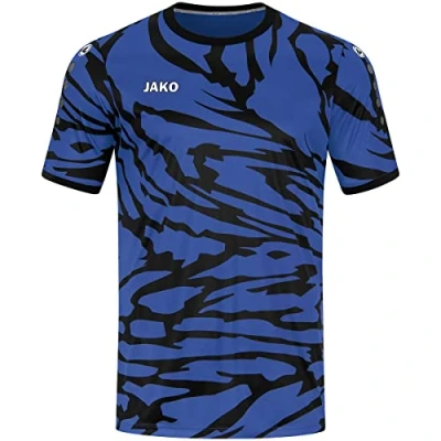 Abbildung von JAKO Fussball Tshirt print für Kinder, Größe: 164, Blauschwarz