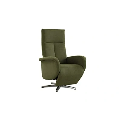 Abbildung von CAVADORE TV Sessel Juba / Pflegeleichter Fernsehsessel mit manuell verstellbarer Relaxfunktion 75 x 112 82 Soft Clean Bezug, Grün