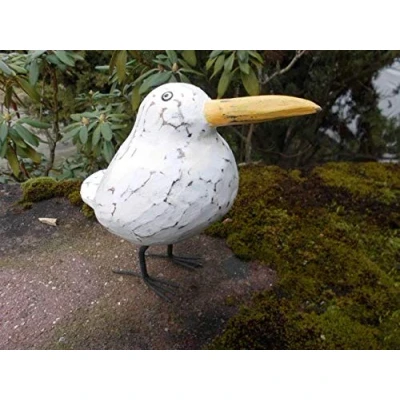 Abbildung von Deko Impression Tierfigur Freche, witzige Möwe gerade blickend Statue maritime Holz (1 St)