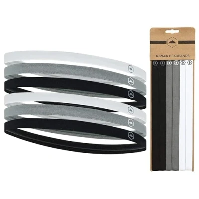 Abbildung von Tough Headware Haarband Damen und Herren Dünne elastische Stirnbänder Haarbänder für Sport Fußball Fitness Stirnband Mädchen Jungs Sportband Set in versch. Farben
