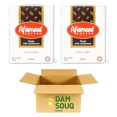 Abbildung von Damsouq® Mehrpackung Alameed Arabischer Kaffee (gemahlen) Dunkel mit Kardamom (2x 200GR)