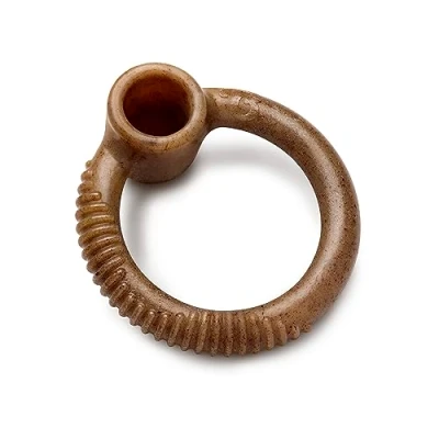 Abbildung von Benebone Ring Unzerstörbares Kauspielzeug für Aggressive Kauer, langanhaltende, robuste Langeweile Breaker Hunde, echter Speckgeschmack, große Hunde