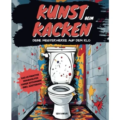 Abbildung von Kunst beim Kacken Deine Meisterwerke auf dem Klo: Lustiges Malbuch zum Weiterzeichnen für das stille Örtchen inkl. Gästebuch I Genialer Begleiter bei langen &quot;Sitzungen&quot; Witziges Geschenk