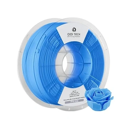 Abbildung von QIDI TECH PETG Tough 3D Drucker Filament, Zähigkeit Filament 1.75mm, Druck 1kg Spule (2.2lbs), Geeignet für Hochgeschwindigkeitsdruck, Passen die meisten FDM Drucker, Blau