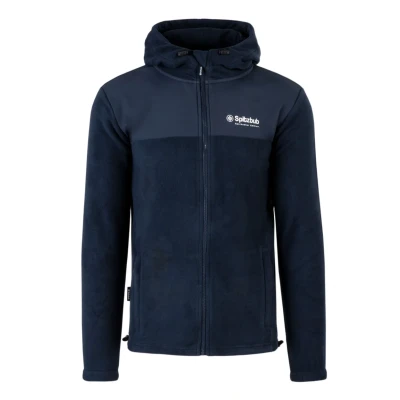 Abbildung von Spitzbub MIT Kapuze UND Logoprint Fleecejacke, Herren, Größe: XXL, Blau