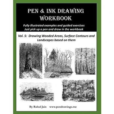 Abbildung von Pen and Ink Drawing Workbook Vol 5: Learn to Draw Pleasing &amp; Landscapes (Pen Workbooks)