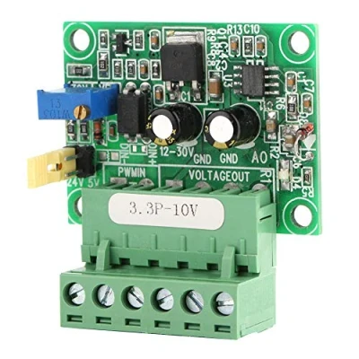 Abbildung von Pwm Signal Spannungswandler, 0 10V Analogausgangsspannung 100% 1 3Khz Signaleingang, D/A Digital Analoges Sps Modul, Zur Steuerung Der Motordrehzahl