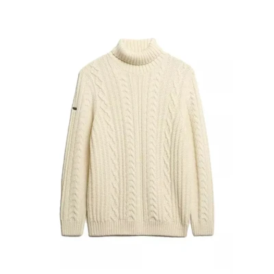 Abbildung von Superdry Jacob Strickpullover, Herren, Größe: Medium, White