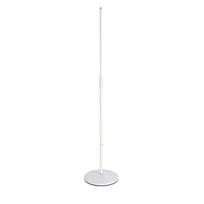 Abbildung von K&amp;M 260/1 Mikrofonstativ Reinweiß Solostativ mit Trittschalldämpfung 87 157,5 cm ausziehbar, 3/8“ Gewindeanschluss