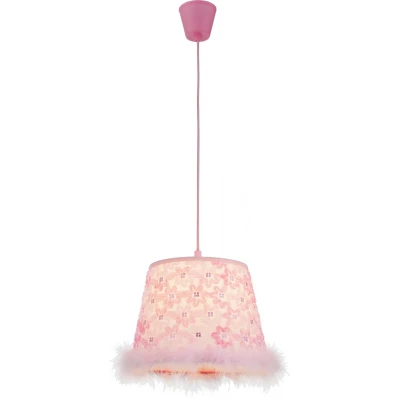 Abbildung von Lighting TARSO Hängeleuchte Kunststoff pink, 1x E27