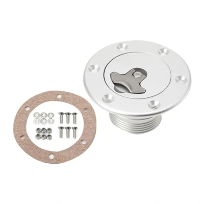 Abbildung von Lfhelper Universal Tankdeckel Set Aluminium Auto LKW Bagger Traktor Kraftstoff Tankverschluss mit T Griff