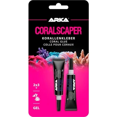 Abbildung von ARKA Coralscaper Korallenkleber Sekundenkleber in Gel Form, einfache und sichere Anwendung im Meerwasser, 2x 3g