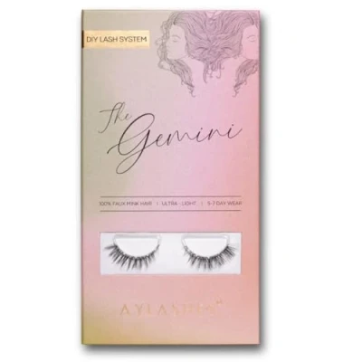 Abbildung von AYLASHES Limited Edition Sternzeichen The Gemini DIY Wimpernextensions für zu Hause 5 Paar Wimpern mit bis 7 Tage Halt
