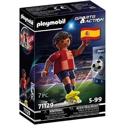 Abbildung von PLAYMOBIL Fussballheld Spanien 71129, 7 Teile, rot, Sports &amp; Action Spielfigur