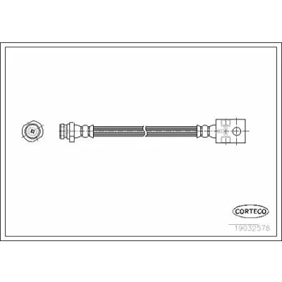 Abbildung von CORTECO 19032578 Bremsschläuche Hinterachse 428 NISSAN: TERRANO 2