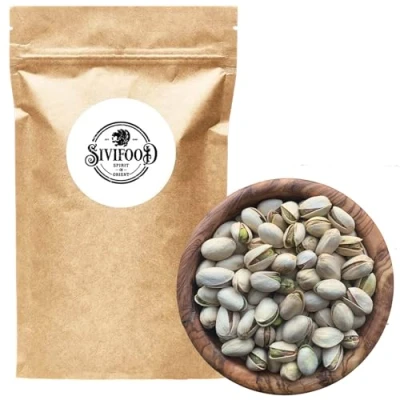Abbildung von SIVIFOOD Pistazien mit Schale naturbelassen 500g rohe Pistazienkerne ungeröstet ungesalzen unbehandelt natürliche Nüsse in Premium Qualität