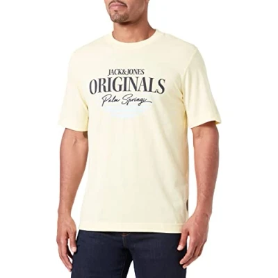 Abbildung von JACK &amp; JONES JORPALMA Branding Tee SS Crew Neck,French Vanilla,L