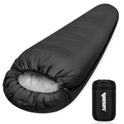 Abbildung von Schlafsack Outdoor für Camping 3 Jahreszeiten Erwachsene Sommer 2 in 1 Funktion Mumienschlafsäcke Warm Leichtgewichtig Wasserabweisend Rucksackreisen Wandern und Reisen