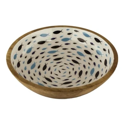 Abbildung von Sea Club Schale Fische, Mango Holz emailliert, ø 30cm, H: 7,5cm