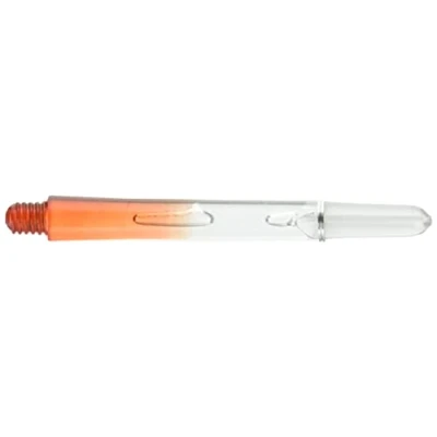 Abbildung von Target Pro Grip Vision Dart Schaft Medium Länge ca. 48mm (Klar/Orange), 1 Satz = 3 Stück
