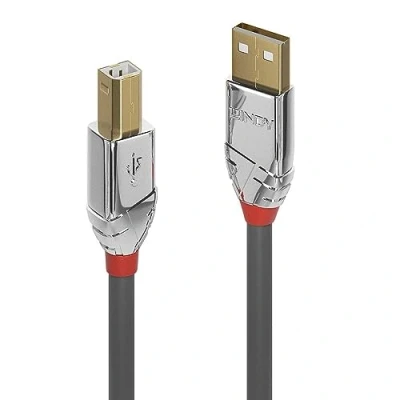 Abbildung von LINDY 36640 0, 5m USB 2.0 Typ A an B Kabel, Cromo Line Anthrazit