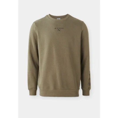 Abbildung von Puma Hyrox Heavyweight CREW Sweatshirt, Herren, Größe: Large, Loden green