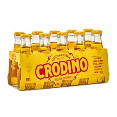 Abbildung von 40x San pellegrino Crodino 100 ml Aperitif ohne Alkohol bitter aus italien + Italian Gourmet polpa 400g